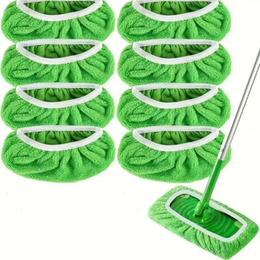 Eco-Friendly Mop Cover Set – 6-Pack Washable Flat Mop Pads for Dusting, Wet Mopping & Pet Hair Pickup, Reusable Alternative to - Reinvent Yourself