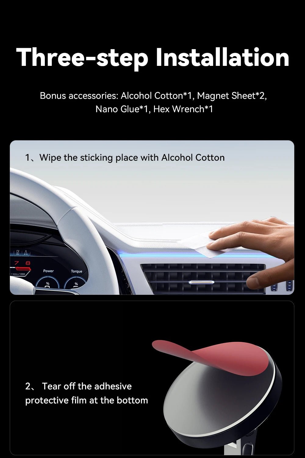 Essager Magnetic Wireless Charger Car Phone Holder 15W Fast Charging Easy Paste Mount Stand For Magsafe iPhone 15 14 13 Pro Max - Reinvent Yourself