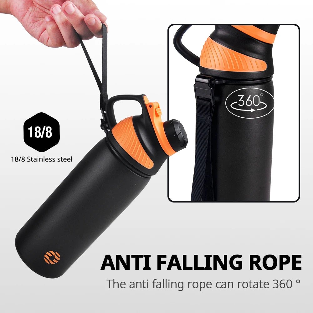 Fjbottle Thermo bottle With Magnetic Lid Outdoor Sport Stainless Steel Water Bottle Keep Cold Insulated Vacuum Flask 1000ml - Reinvent Yourself
