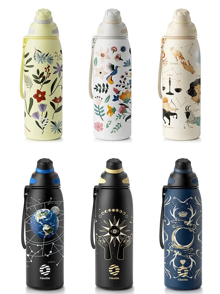 Fjbottle Thermo bottle With Magnetic Lid Outdoor Sport Stainless Steel Water Bottle Keep Cold Insulated Vacuum Flask 1000ml - Reinvent Yourself
