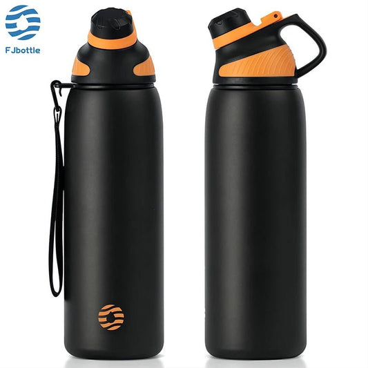 Fjbottle Thermo bottle With Magnetic Lid Outdoor Sport Stainless Steel Water Bottle Keep Cold Insulated Vacuum Flask 1000ml - Reinvent Yourself