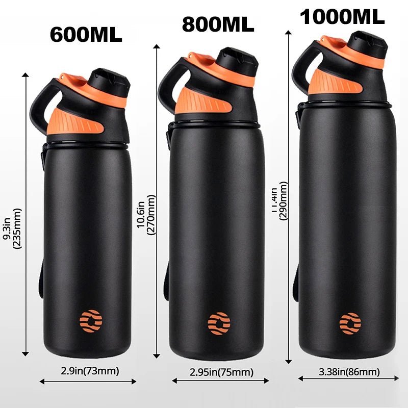 Fjbottle Thermo bottle With Magnetic Lid Outdoor Sport Stainless Steel Water Bottle Keep Cold Insulated Vacuum Flask 1000ml - Reinvent Yourself