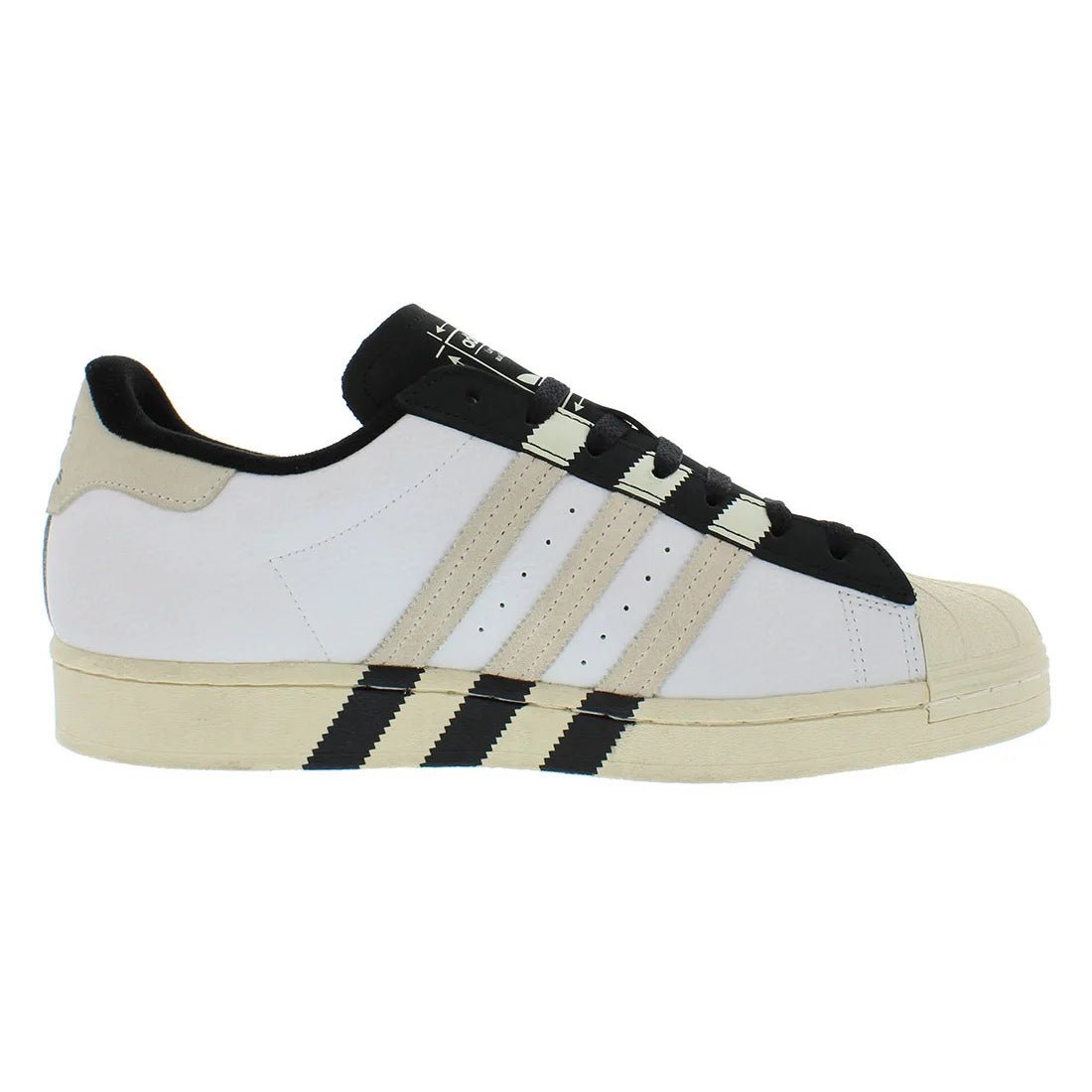 For Superstar Men's White/Black Court Sneakers GX6025 Fashion Trend Disposable Mesh Lining Solid Shoes - Reinvent Yourself