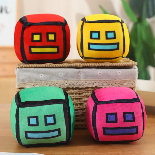 Geometry Dash Plush Toy Cute Cartoon Plushie Soft Stuffed Doll Gift For Teens - Reinvent Yourself