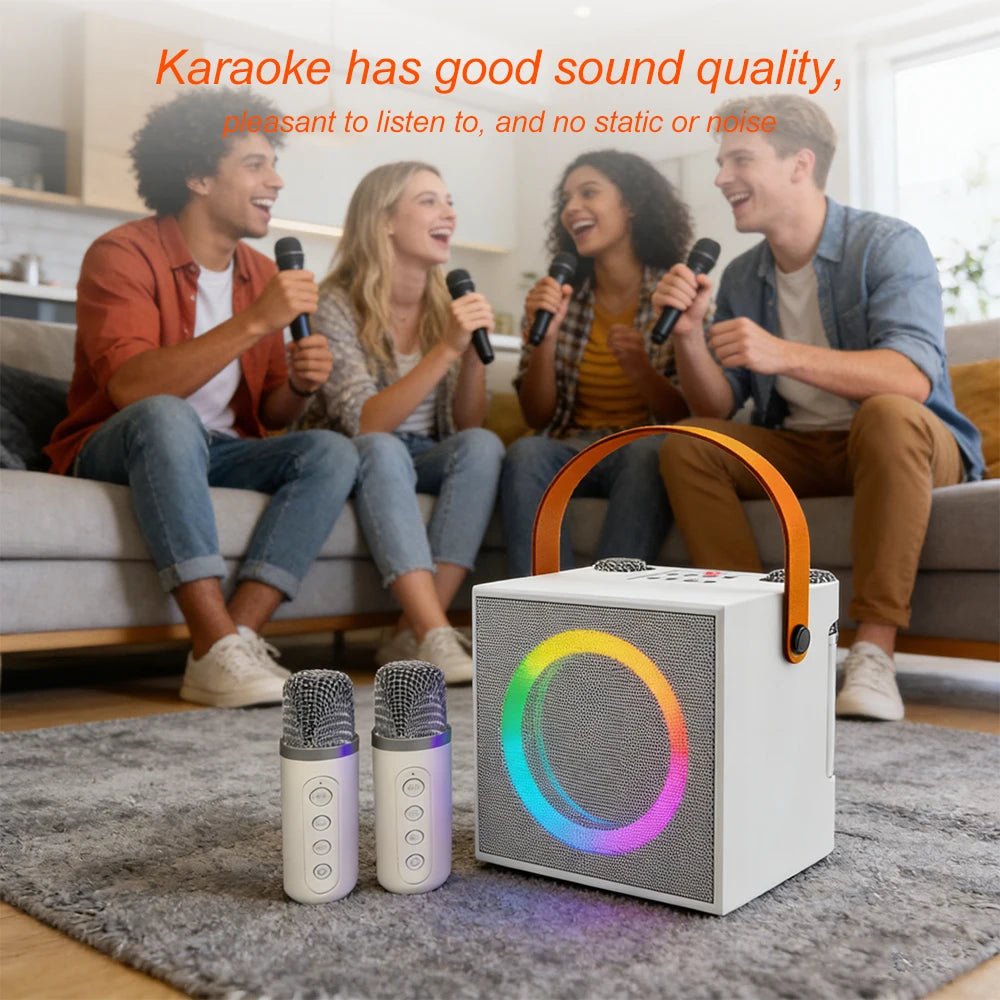 High-quality desktop computer speakers, perfect for outdoor karaoke, live streaming, and Bluetooth audio, all-in-one microphone - Reinvent Yourself