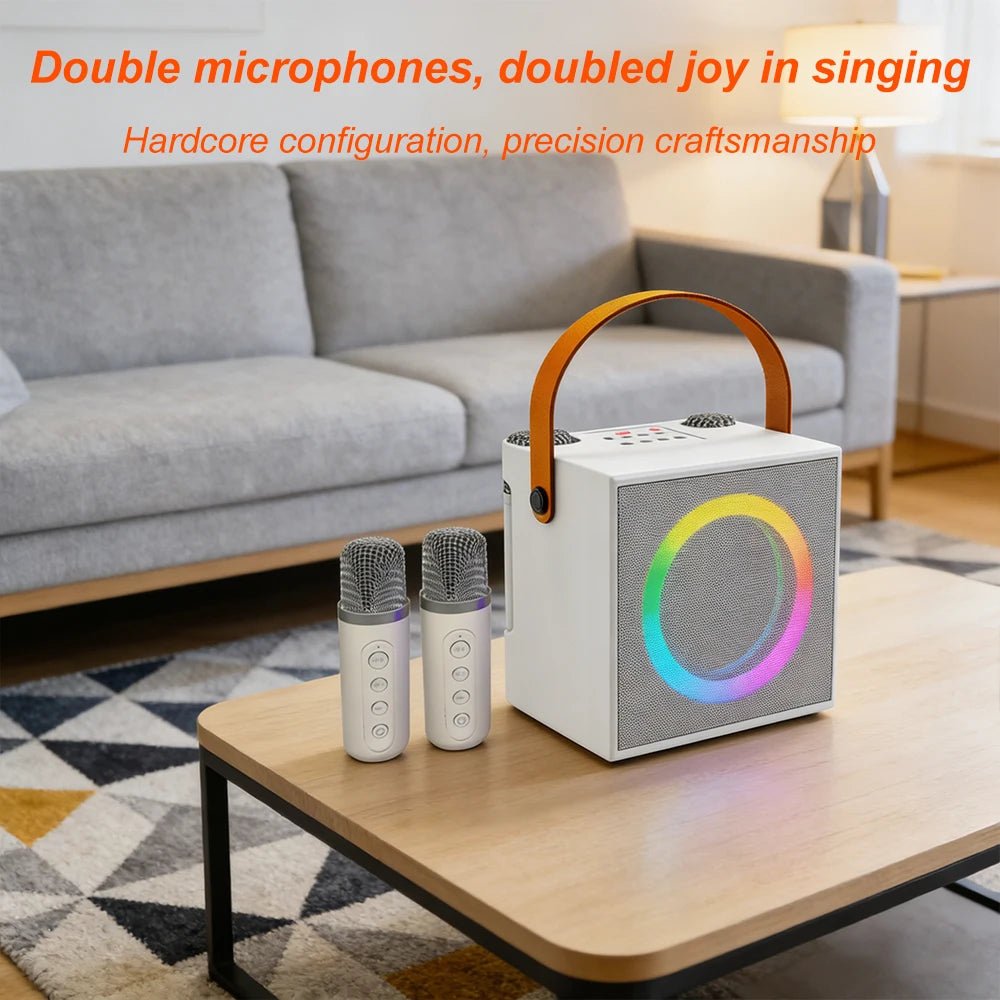 High-quality desktop computer speakers, perfect for outdoor karaoke, live streaming, and Bluetooth audio, all-in-one microphone - Reinvent Yourself