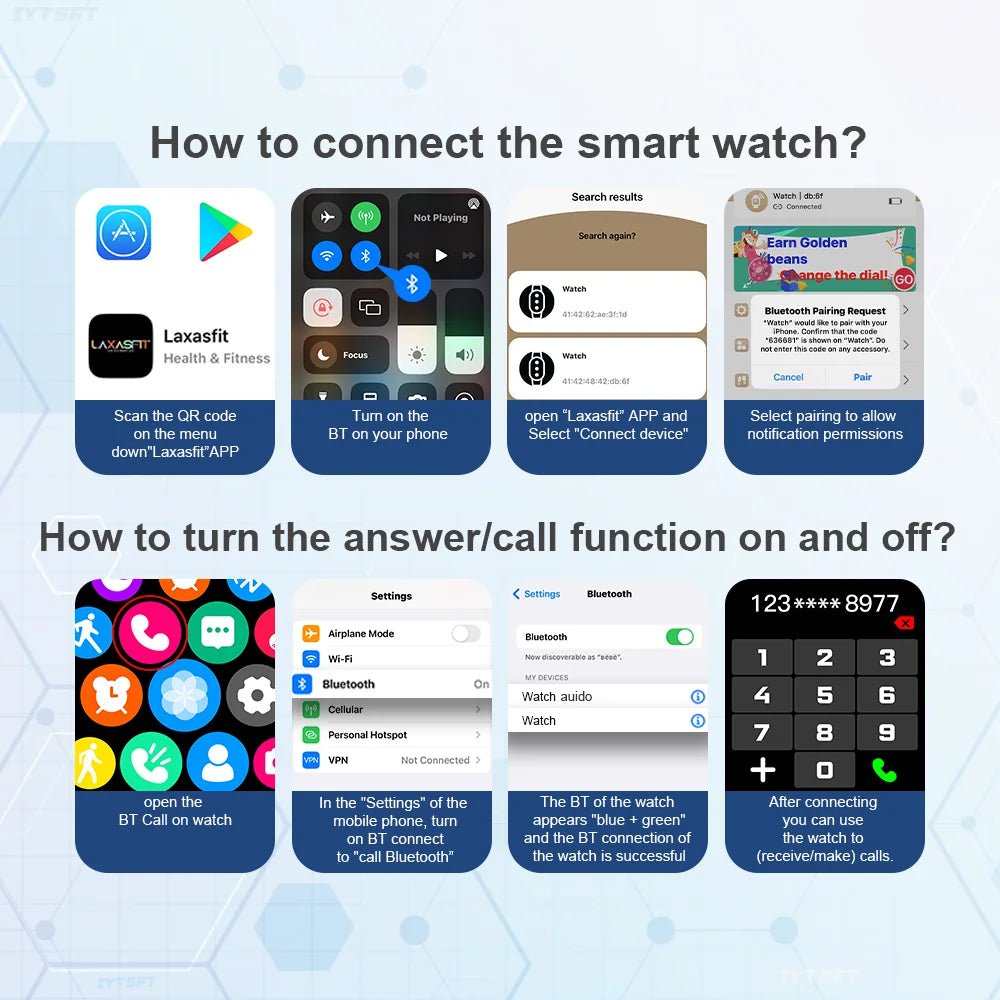 LAXASFIT H9 Smart Watch Men Women Sports Fitness Tracker 2.01 inch HD Screen Bluetooth Talking Smart Watch For Android IOS by Reinvent Yourself