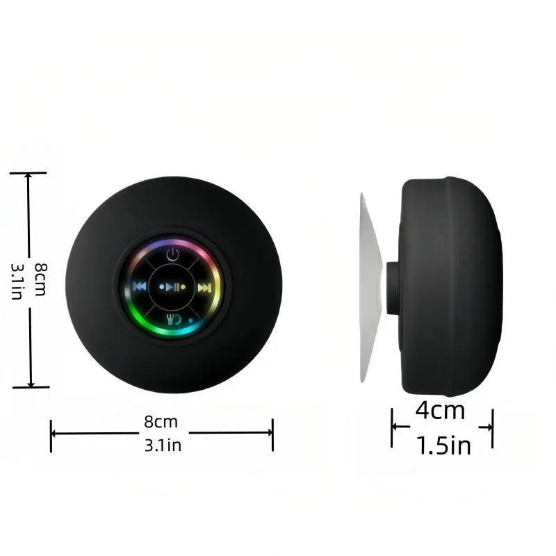 Loudspeaker Bluetooth Speaker Mini Shower Subwoofer Waterproof Handsfree With Suction Cup Mic For Bathroom Pool Beach Car Phone - Reinvent Yourself