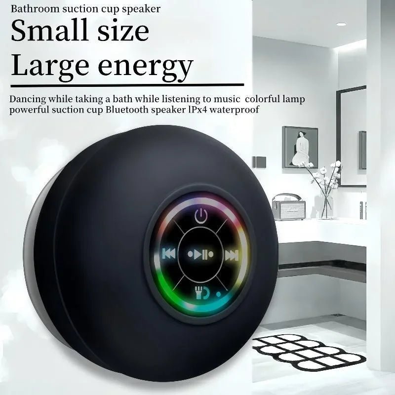 Loudspeaker Bluetooth Speaker Mini Shower Subwoofer Waterproof Handsfree With Suction Cup Mic For Bathroom Pool Beach Car Phone - Reinvent Yourself