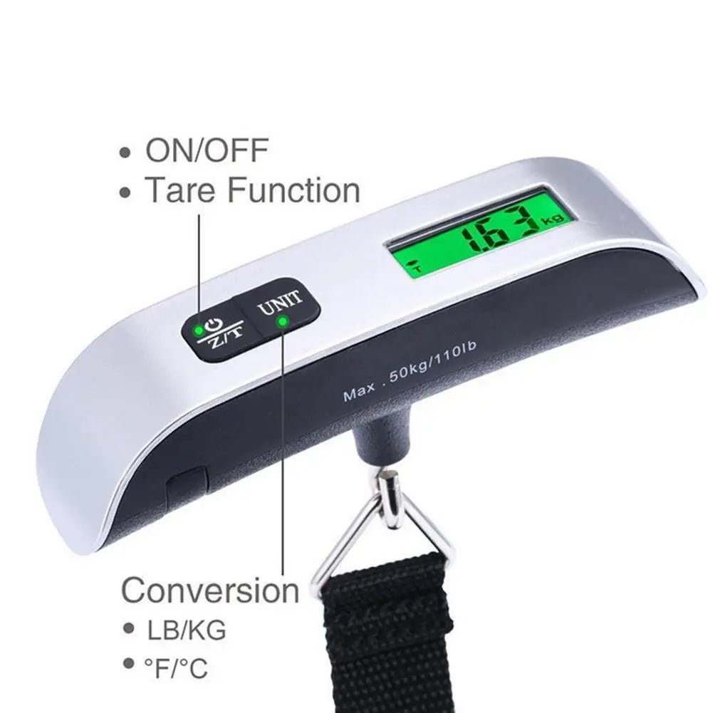 Luggage Scale 110lb 50kg Digital Handheld Portable Hanging Baggage Scale for Travel Suitcase Weight Scale by Reinvent Yourself
