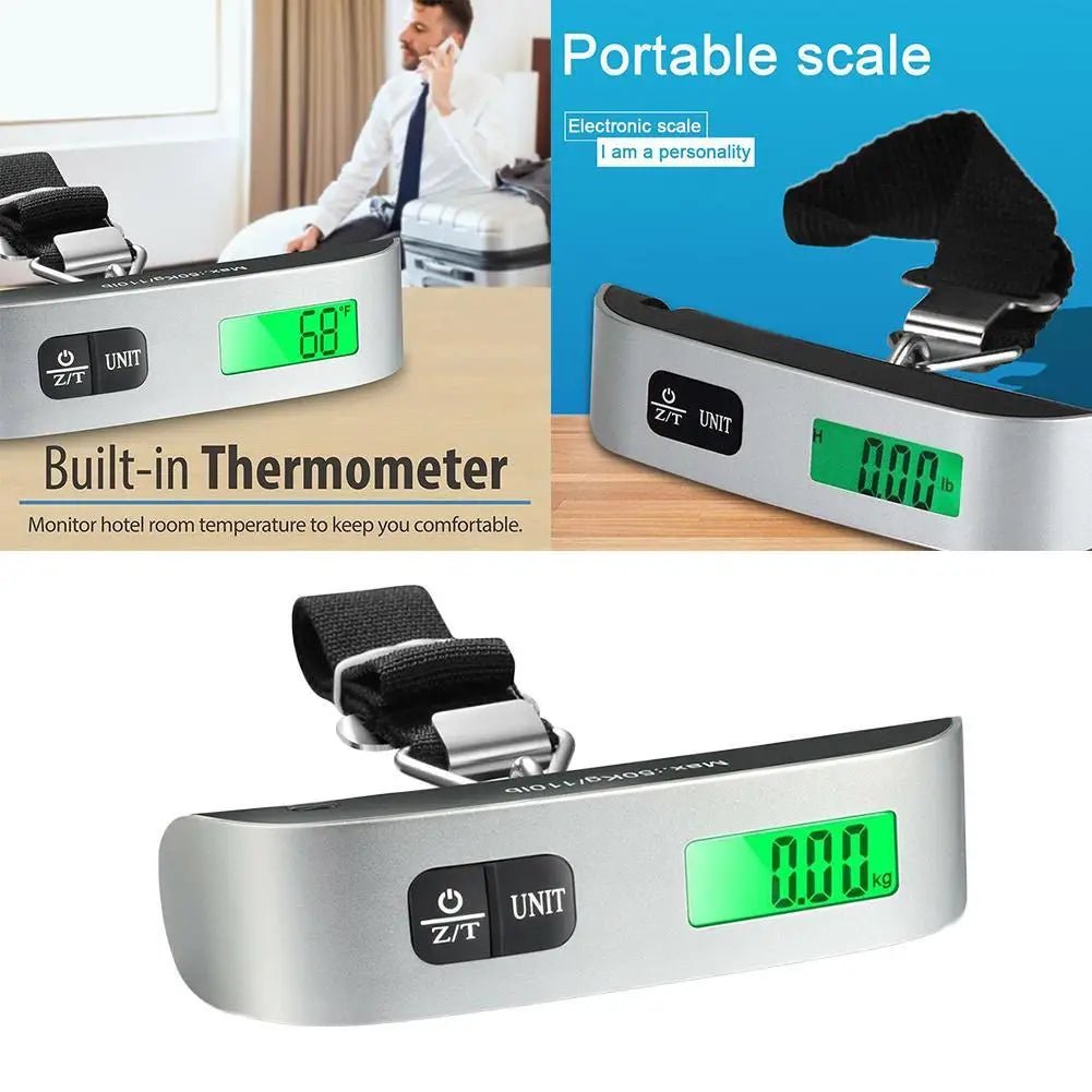 Luggage Scale 110lb 50kg Digital Handheld Portable Hanging Baggage Scale for Travel Suitcase Weight Scale by Reinvent Yourself