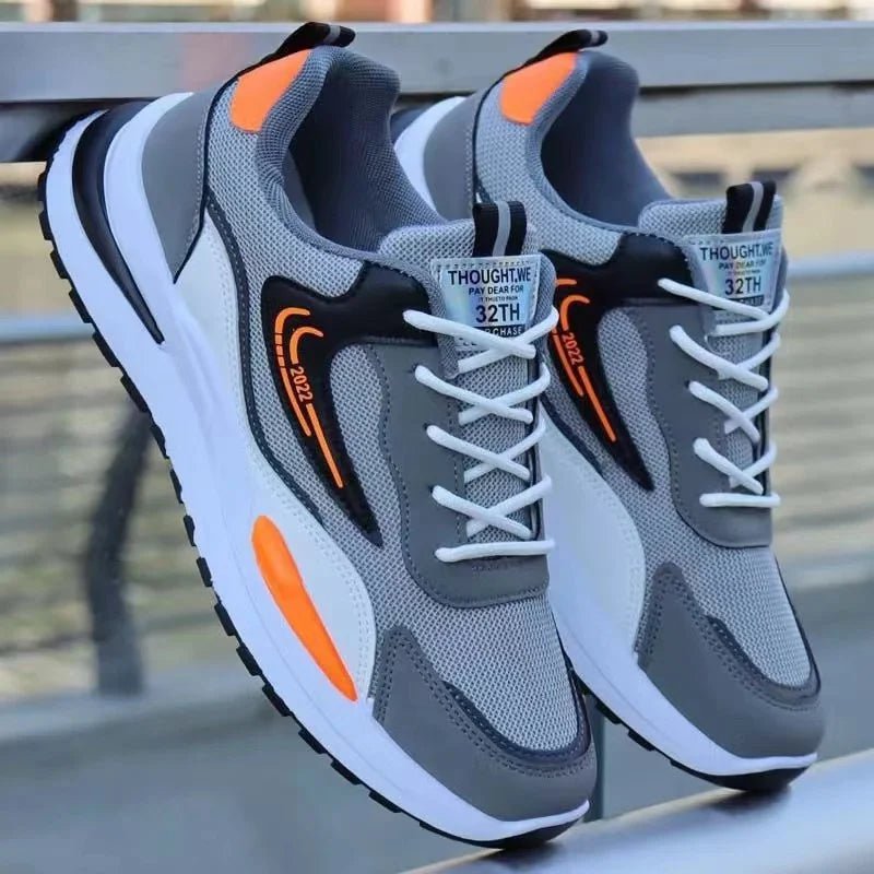 Men's New Design Summer Sports Sneakers PVC Mesh Breathable Shoes with Casual Toe Fashionable PVC Insole Running Winter Season - Reinvent Yourself