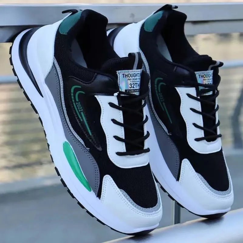 Men's New Design Summer Sports Sneakers PVC Mesh Breathable Shoes with Casual Toe Fashionable PVC Insole Running Winter Season - Reinvent Yourself