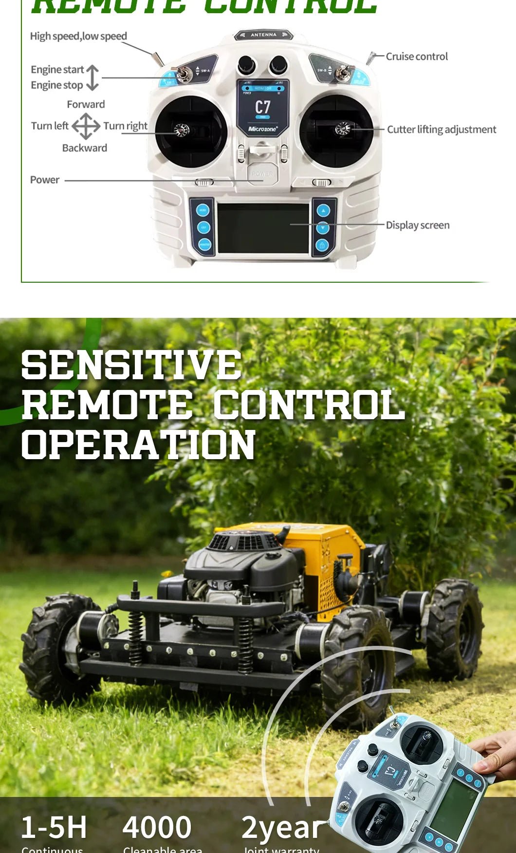 Mini Farm Garden Lawn Mower Smooth And Flexible Rotation Customized High Performance All Terrain Remote Control Robot - Reinvent Yourself
