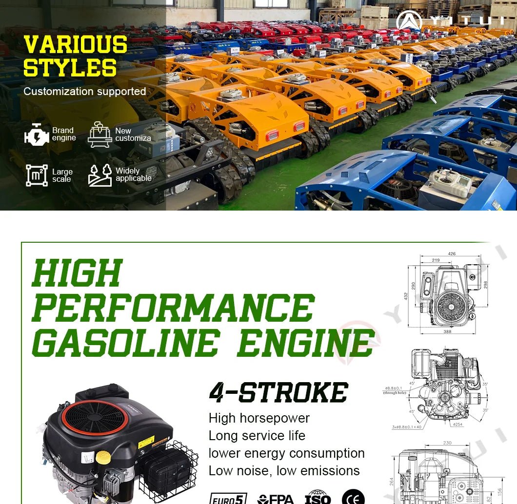Mini Farm Garden Lawn Mower Smooth And Flexible Rotation Customized High Performance All Terrain Remote Control Robot - Reinvent Yourself