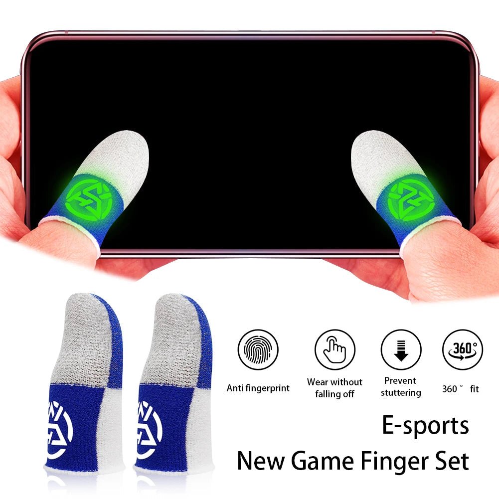 Mobile Game Fingertip Gloves For PUBG Gamer Anti-slip Sweatproof Touch Screen Finger Sleeve Breathable Gaming Finger Cover - Reinvent Yourself
