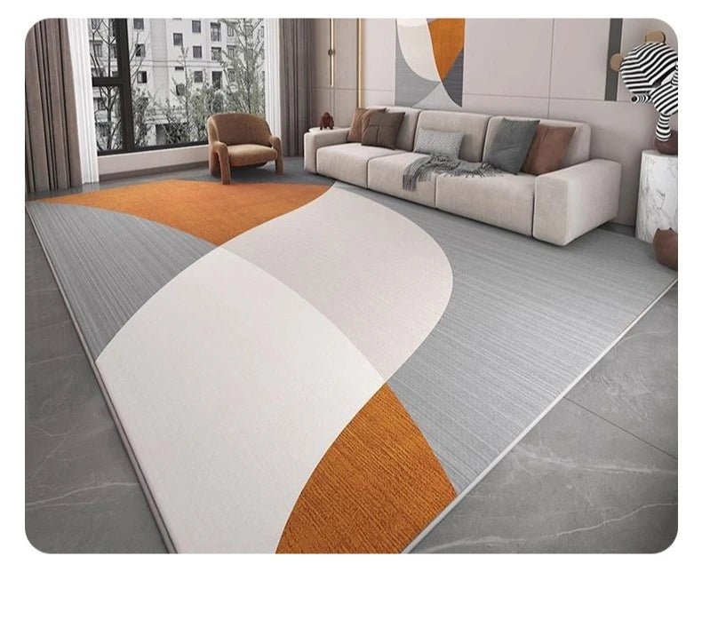 Modern Geometric Pattern Living Room Carpet Soft Non-slip Gaming Room Decoration Rug Light Luxury Easy Clean Coffee Tables Mat - Reinvent Yourself