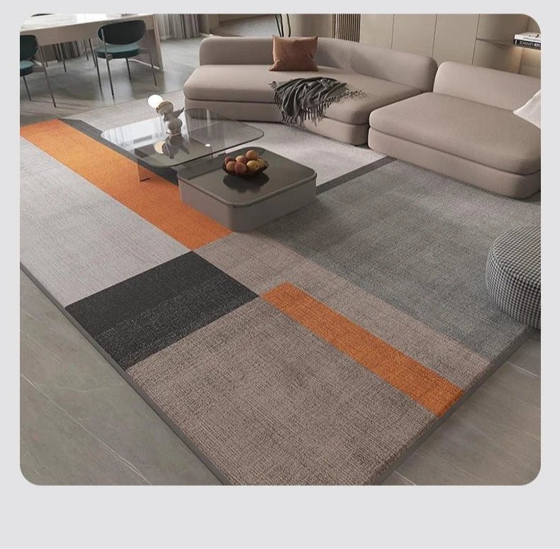 Modern Geometric Pattern Living Room Carpet Soft Non-slip Gaming Room Decoration Rug Light Luxury Easy Clean Coffee Tables Mat - Reinvent Yourself
