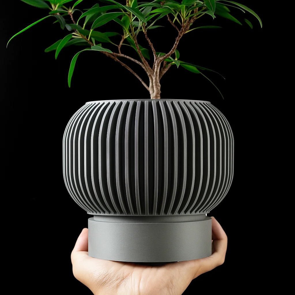Modern Minimalist 3D Printed Plant Pot – Biodegradable Flower Planter for Home Decor, Eco-Friendly Sustainable Gift (Yuso) - Reinvent Yourself