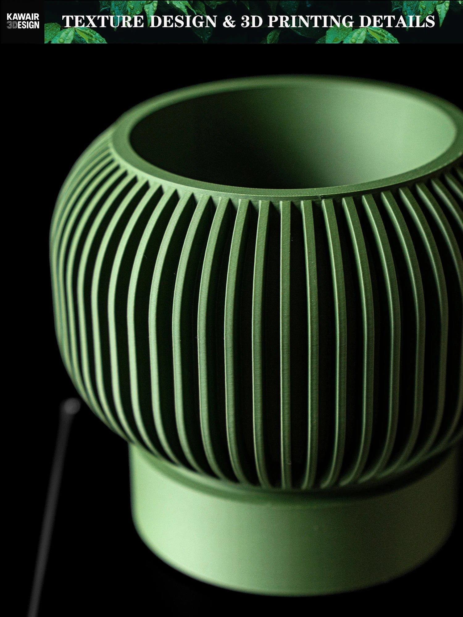 Modern Minimalist 3D Printed Plant Pot – Biodegradable Flower Planter for Home Decor, Eco-Friendly Sustainable Gift (Yuso) - Reinvent Yourself
