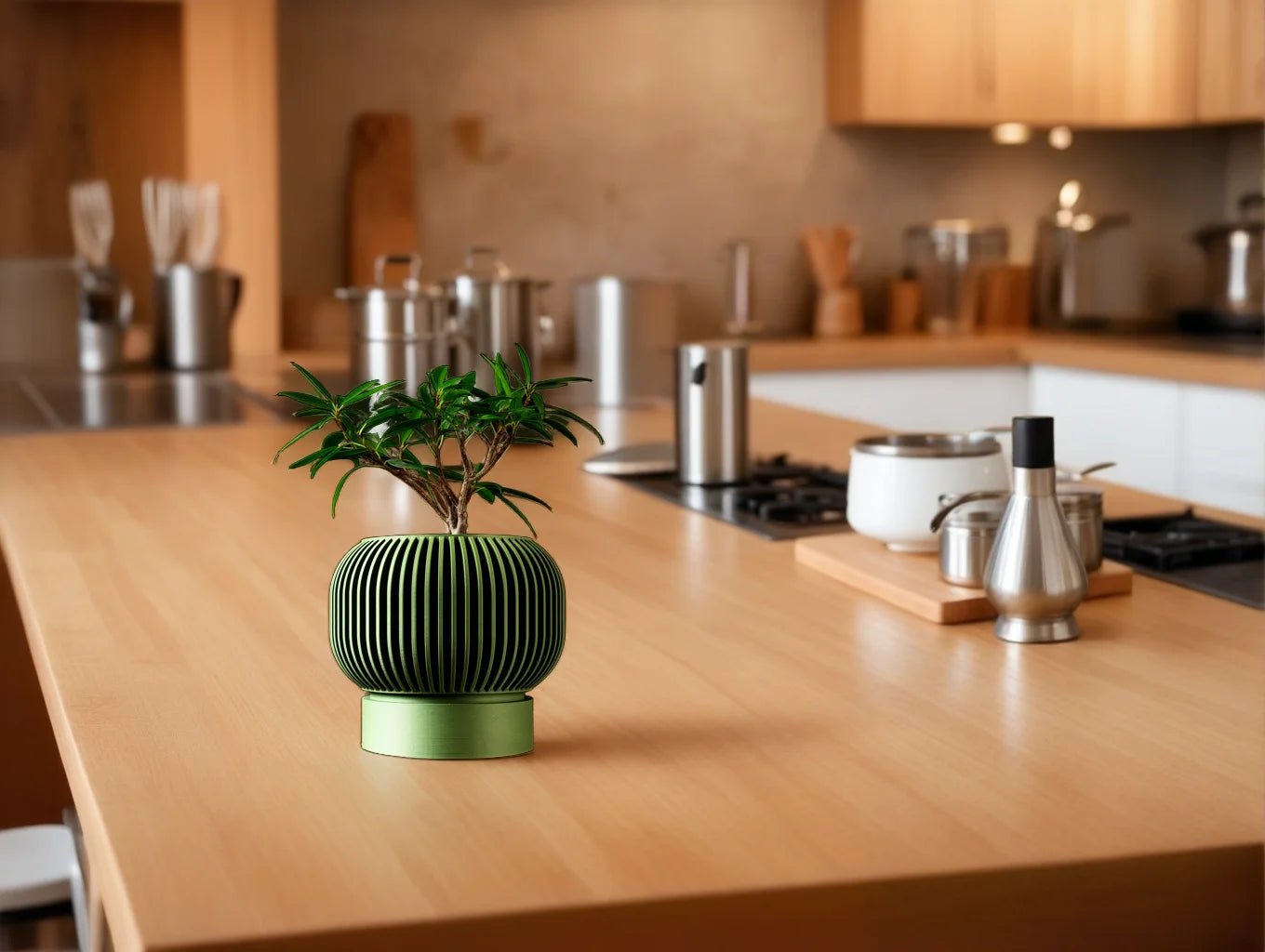 Modern Minimalist 3D Printed Plant Pot – Biodegradable Flower Planter for Home Decor, Eco-Friendly Sustainable Gift (Yuso) - Reinvent Yourself
