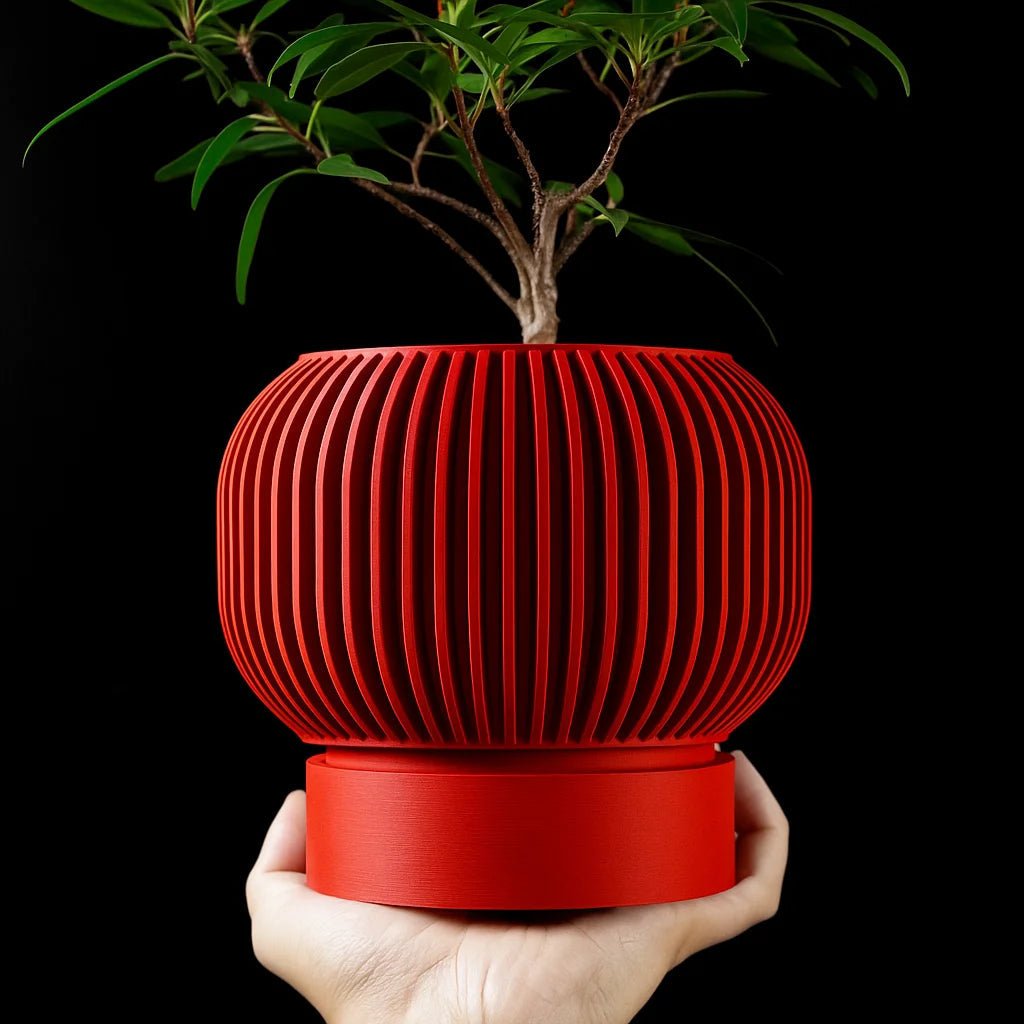 Modern Minimalist 3D Printed Plant Pot – Biodegradable Flower Planter for Home Decor, Eco-Friendly Sustainable Gift (Yuso) - Reinvent Yourself