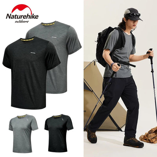 Naturehike Sports T-Shirt 100% Merino Wool Short Sleeve Running Training Outdoor Men Women Breathable Quick-Drying Sweatshirt - Reinvent Yourself