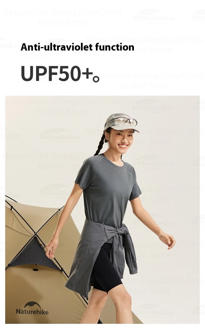 Naturehike Sports T-Shirt 100% Merino Wool Short Sleeve Running Training Outdoor Men Women Breathable Quick-Drying Sweatshirt - Reinvent Yourself