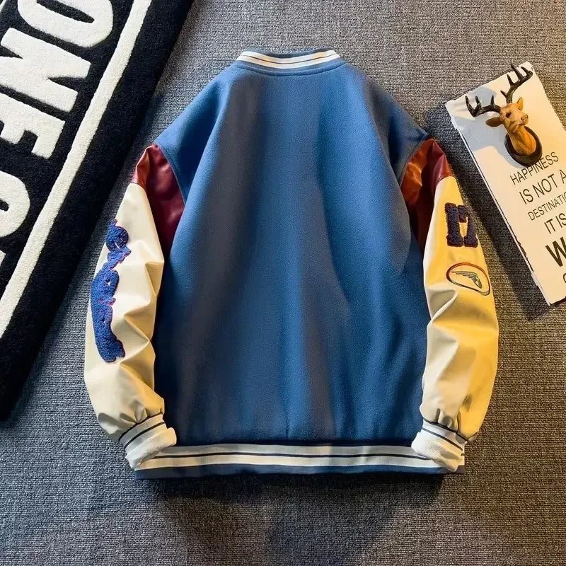 New Handsome Baseball Jackets for Men Spring and Autumn Trendy Brand Jackets with Embroidered Appliques Which Are All - Matching by Reinvent Yourself