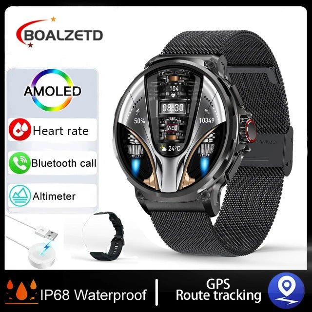 New Military Smart Watch Men 710 mA Waterproof Outdoor Sport Fitness Watches Health Monitor BT Call Smart Watch Men by Reinvent Yourself