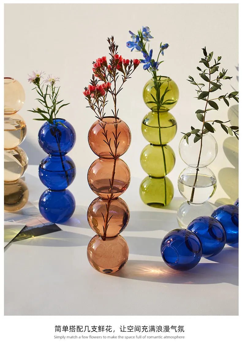 Nordic Glass Vase Home Decor Living Room Decoration Terrarium Flower Vase Plant Pots Decorative Home Accessories Decoration Gift - Reinvent Yourself