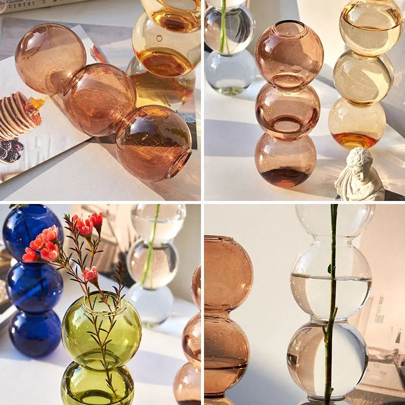 Nordic Glass Vase Home Decor Living Room Decoration Terrarium Flower Vase Plant Pots Decorative Home Accessories Decoration Gift - Reinvent Yourself