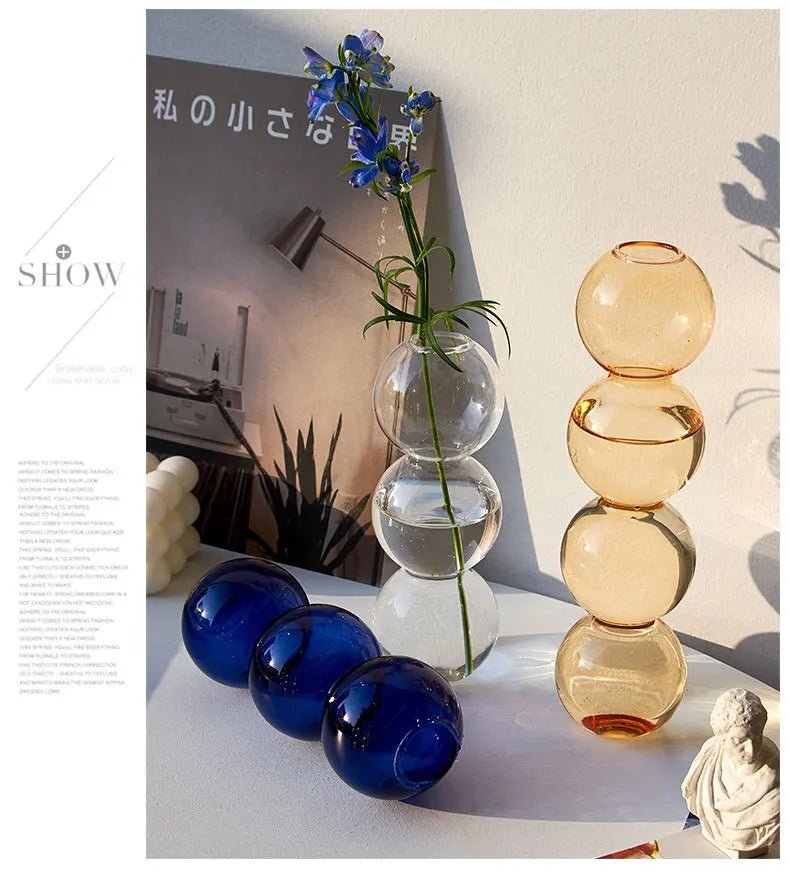 Nordic Glass Vase Home Decor Living Room Decoration Terrarium Flower Vase Plant Pots Decorative Home Accessories Decoration Gift - Reinvent Yourself