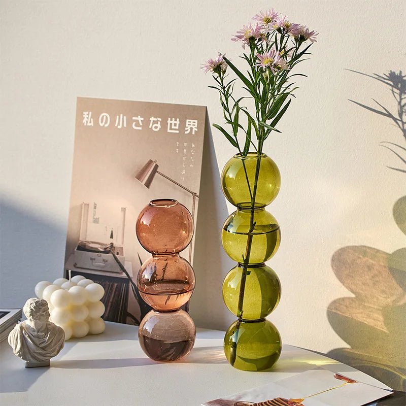 Nordic Glass Vase Home Decor Living Room Decoration Terrarium Flower Vase Plant Pots Decorative Home Accessories Decoration Gift - Reinvent Yourself