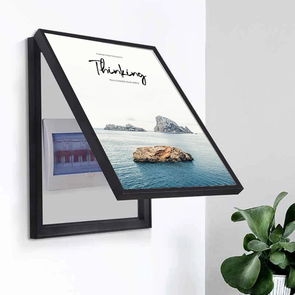Nordic Home Decor Anime Wall Art Posters Electrical Box Switch Covers With Frame - Reinvent Yourself