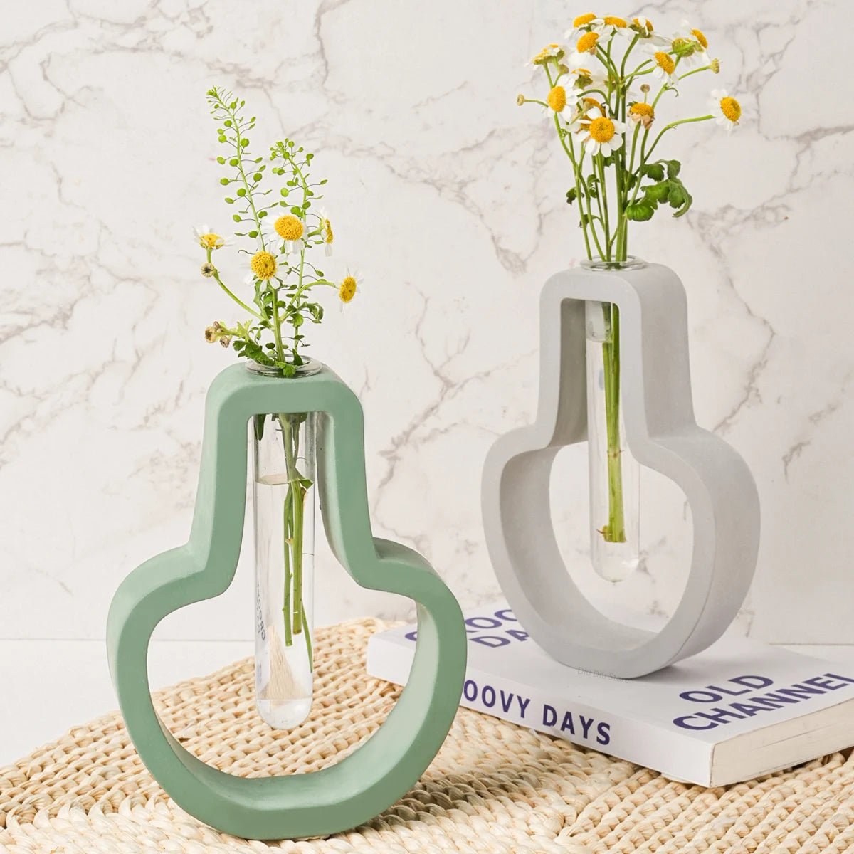 Nordic Style Simple Vase Silicone Mold DIY Hydroponics Flower Pot Craft Gifts Making Plaster Resin Casting Molds Home Decor - Reinvent Yourself