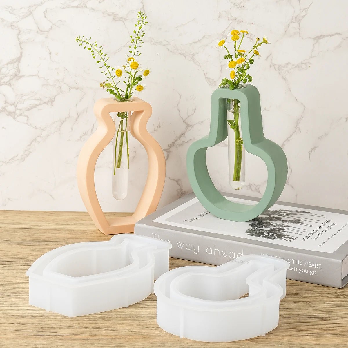 Nordic Style Simple Vase Silicone Mold DIY Hydroponics Flower Pot Craft Gifts Making Plaster Resin Casting Molds Home Decor - Reinvent Yourself