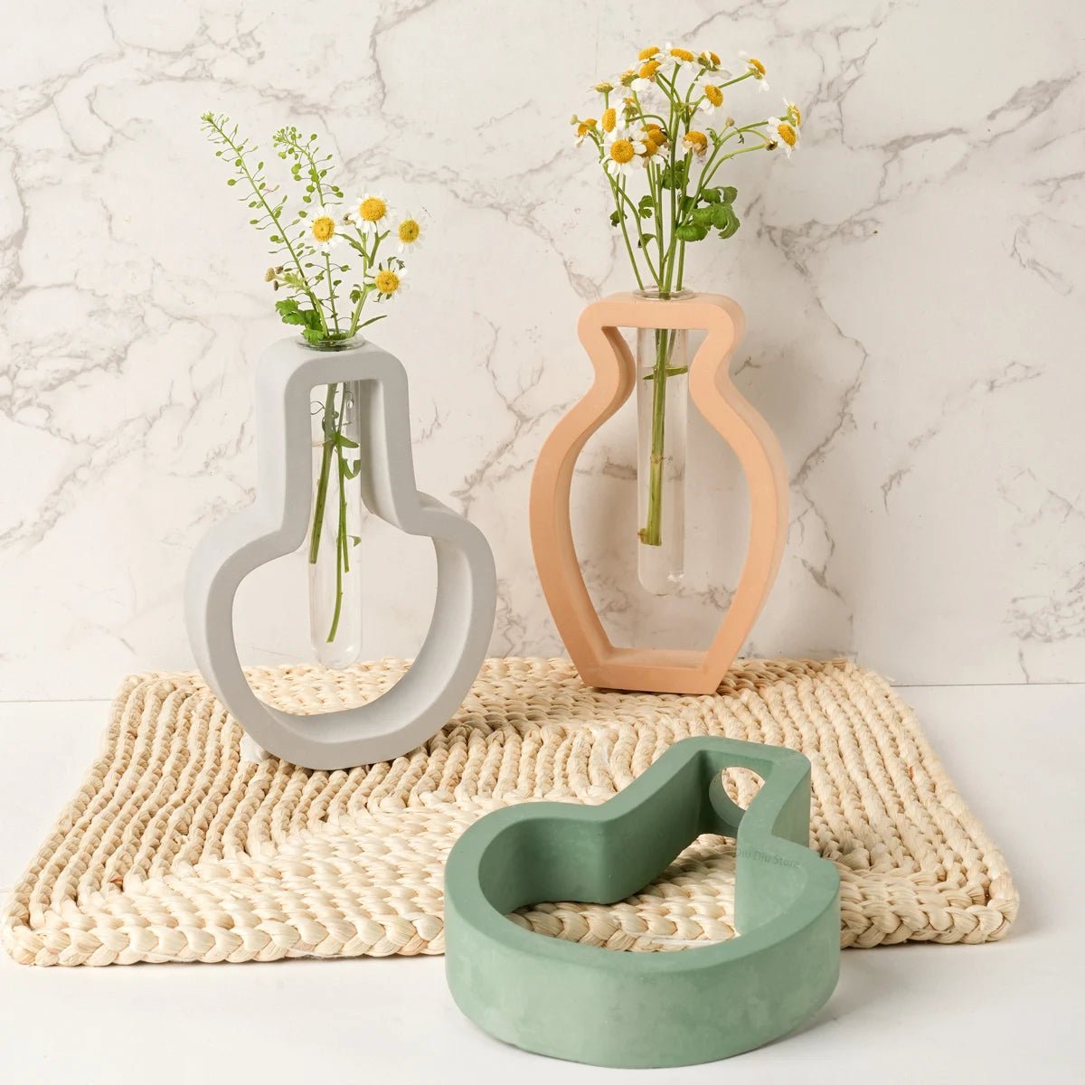 Nordic Style Simple Vase Silicone Mold DIY Hydroponics Flower Pot Craft Gifts Making Plaster Resin Casting Molds Home Decor - Reinvent Yourself