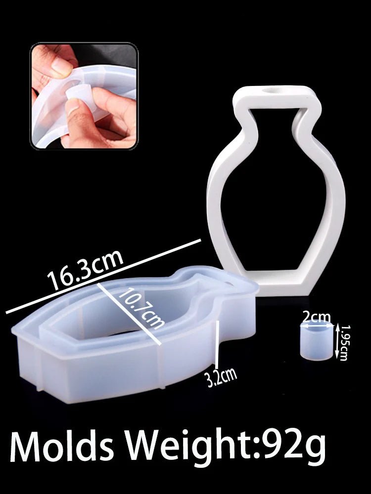 Nordic Style Simple Vase Silicone Mold DIY Hydroponics Flower Pot Craft Gifts Making Plaster Resin Casting Molds Home Decor - Reinvent Yourself