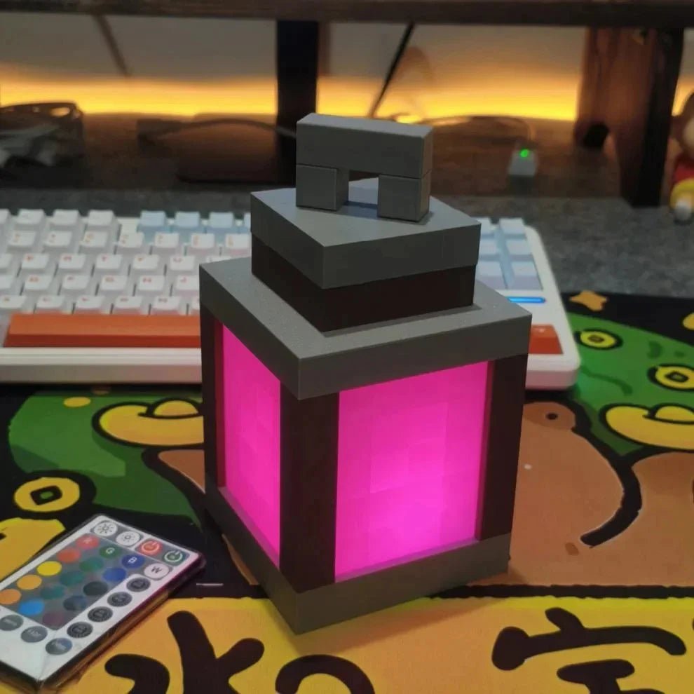 Pixel Style Wall Night Light USB Creative My Worlds Hanging Lantern For Bedroom & Gaming Decor Atmosphere Lamp For Boys Room - Reinvent Yourself