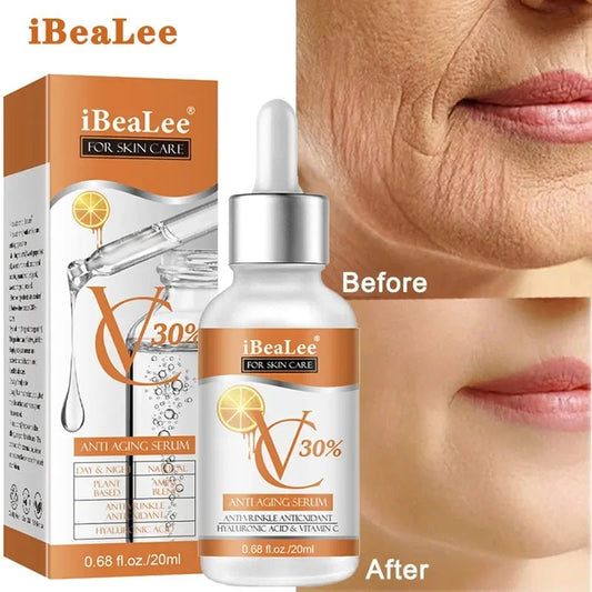Premium 30% Vitamin C Serum For Face Anti Aging Wrinkle Facial Hyaluronic Acid Retinol Acids Boost Collagen Hydrate Skin Care - Reinvent Yourself