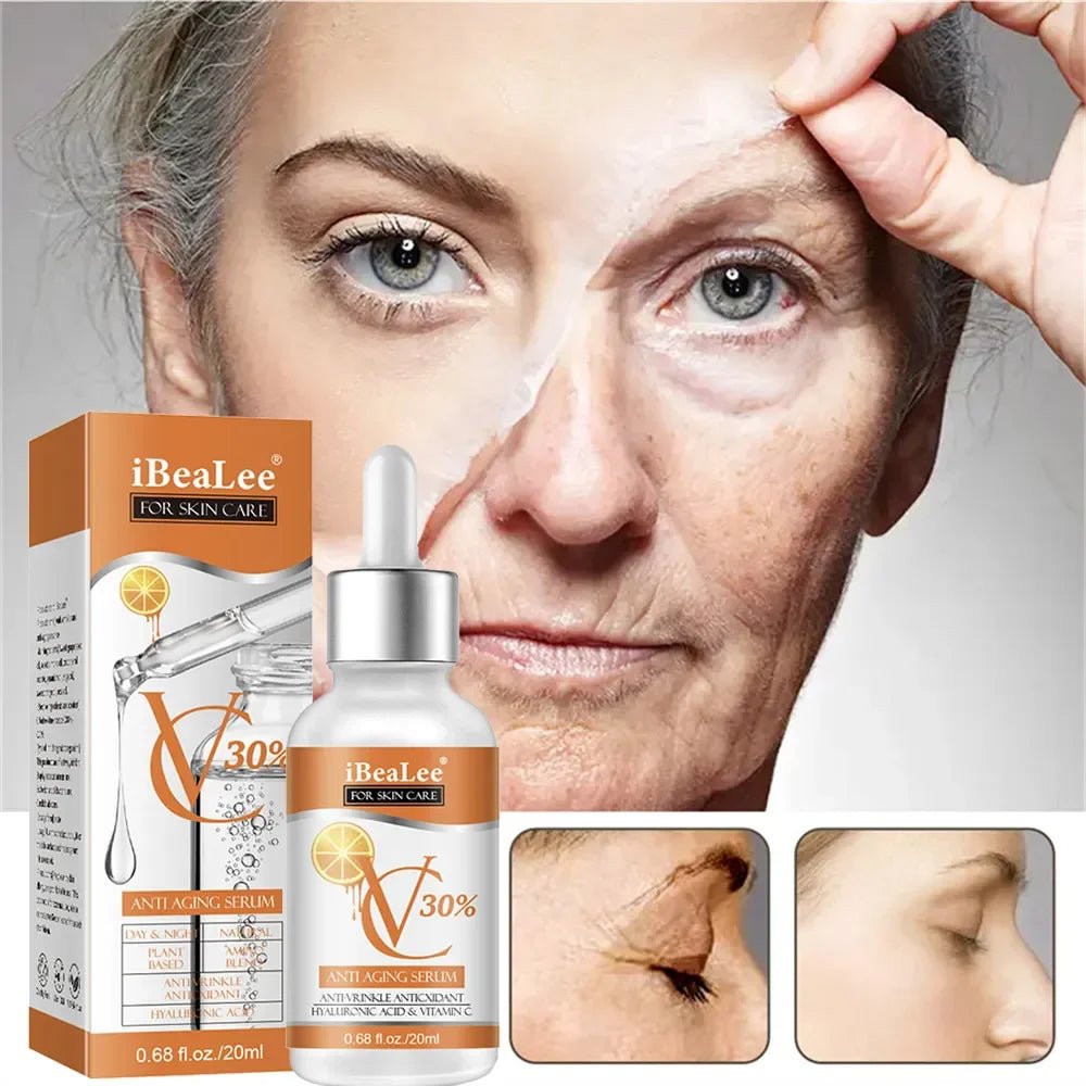 Premium 30% Vitamin C Serum For Face Anti Aging Wrinkle Facial Hyaluronic Acid Retinol Acids Boost Collagen Hydrate Skin Care - Reinvent Yourself