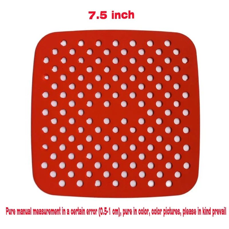 Reusable Air Fryer Silicone Mat Non-stick Baking Mat Pastry Tools Bakeware Oil Mats Cake Grilled Saucer Kitchen Accessories by Reinvent Yourself