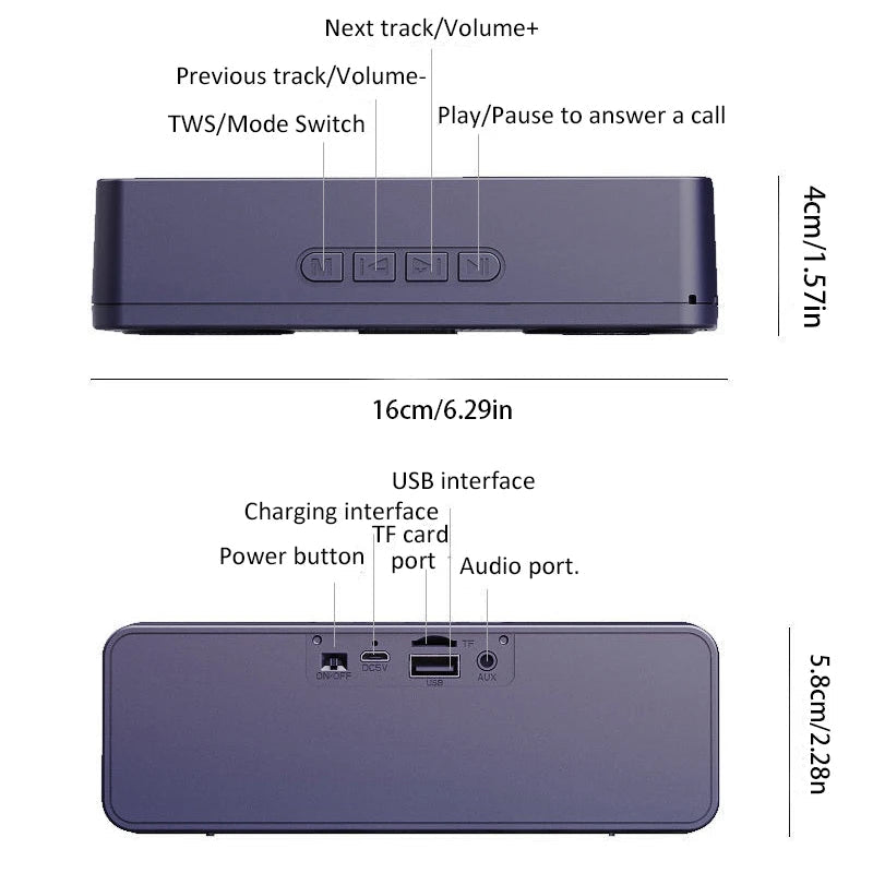 S18 Wireless Creative Bluetooth Smart Speaker Mobile Phone Audio Computer Subwoofer Outdoor Convenient Radio - Reinvent Yourself