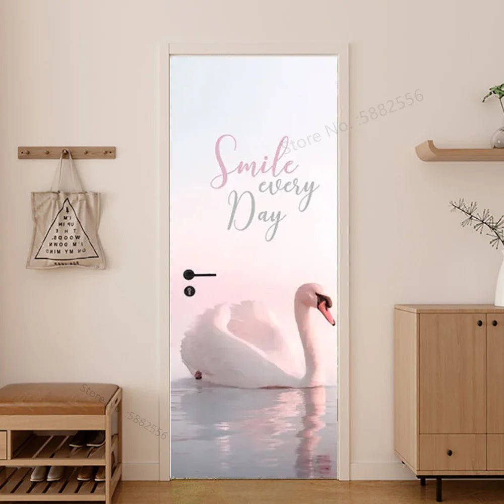 Scenery Door Stickers Wallpaper For Self-adhesive 3d Entrance Bathroom Sticker Room Decor Wall Photo Posters Vinyl On The Closet by Reinvent Yourself