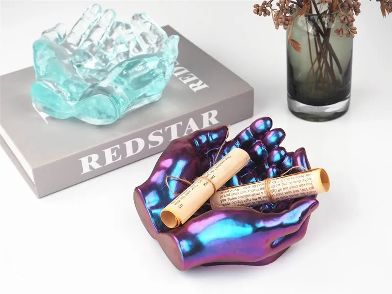 Silicone Hand Mold For Resin Casting DIY Crafts Jewelry Storage Candle Holder - Reinvent Yourself