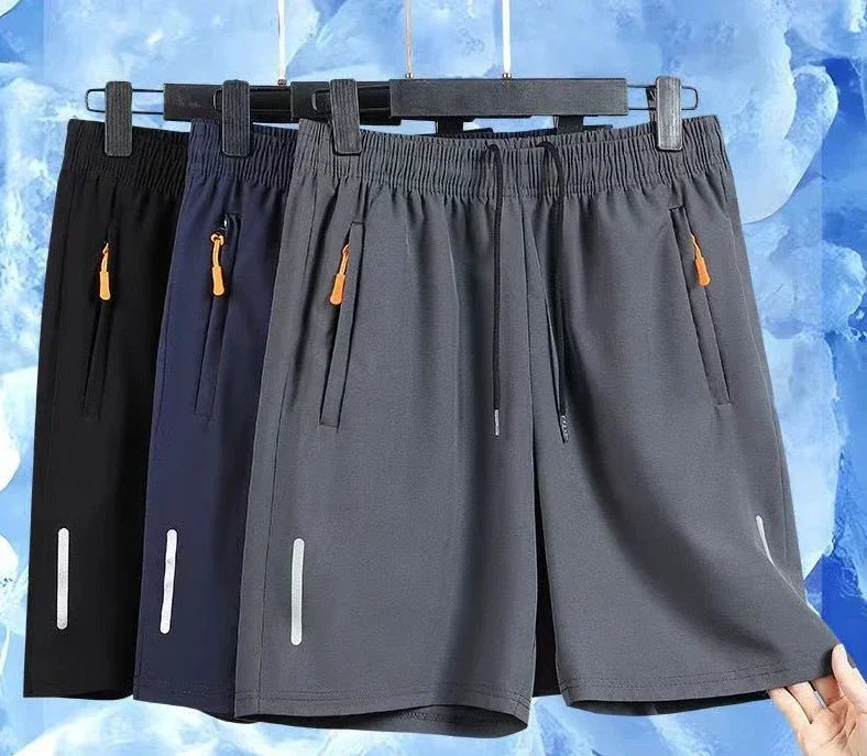 Summer Men Shorts Ice Silk Running Gym Sport Shorts Quick Dry Breathable Beach Short Pant Fitness Jogging Cool Casual by Reinvent Yourself