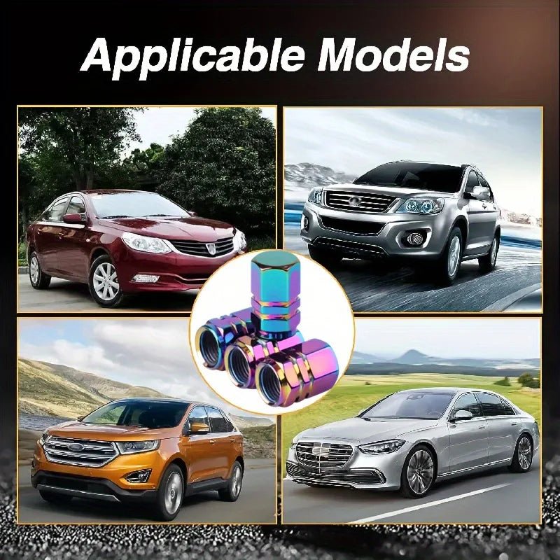 Tire Valve Stem Caps Decorative Tires Accessories Aluminum Alloy Nipple Wheel Caps For Cars Motorcycles Bicycle Cover 2030 - Reinvent Yourself