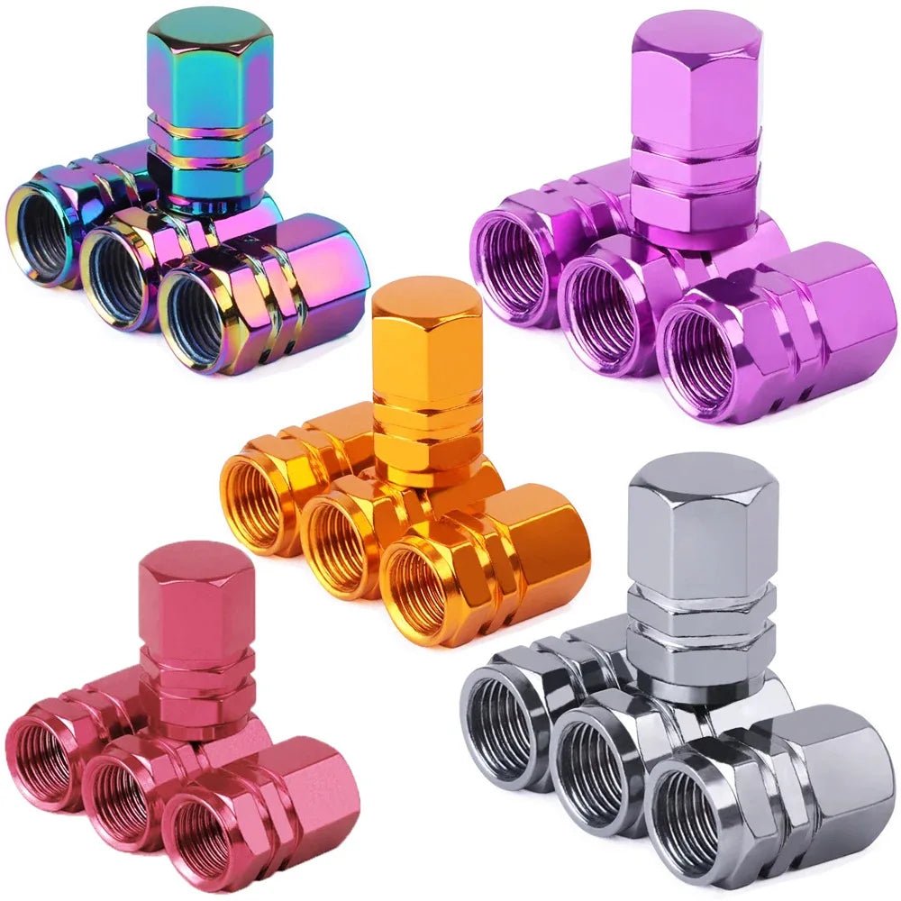 Tire Valve Stem Caps Decorative Tires Accessories Aluminum Alloy Nipple Wheel Caps For Cars Motorcycles Bicycle Cover 2030 - Reinvent Yourself