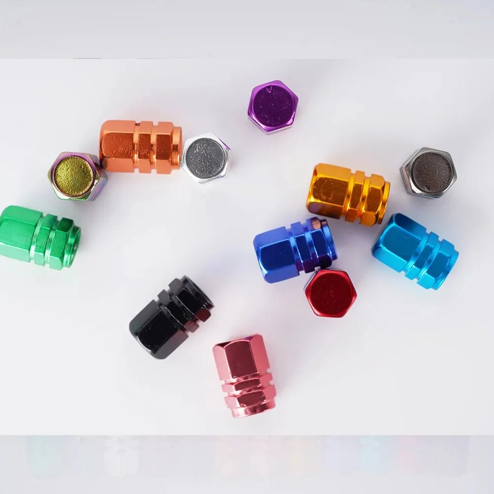 Tire Valve Stem Caps Decorative Tires Accessories Aluminum Alloy Nipple Wheel Caps For Cars Motorcycles Bicycle Cover 2030 - Reinvent Yourself